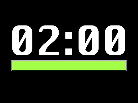 2 Minute Timer [ Progress Bar ] - 4K 60 FPS