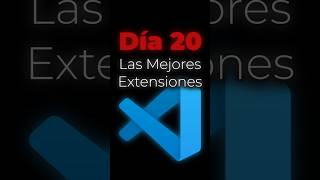 Día 20: ES7+ Snippets en VSCode – Escribe menos, crea más 🚀