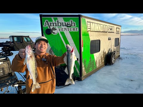 48 Hour Fishing And Camping In Ice House!
