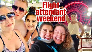 Weekend In My Life ft. Hunter Lihas+Trolley Dolly | Flight Attendant Life|