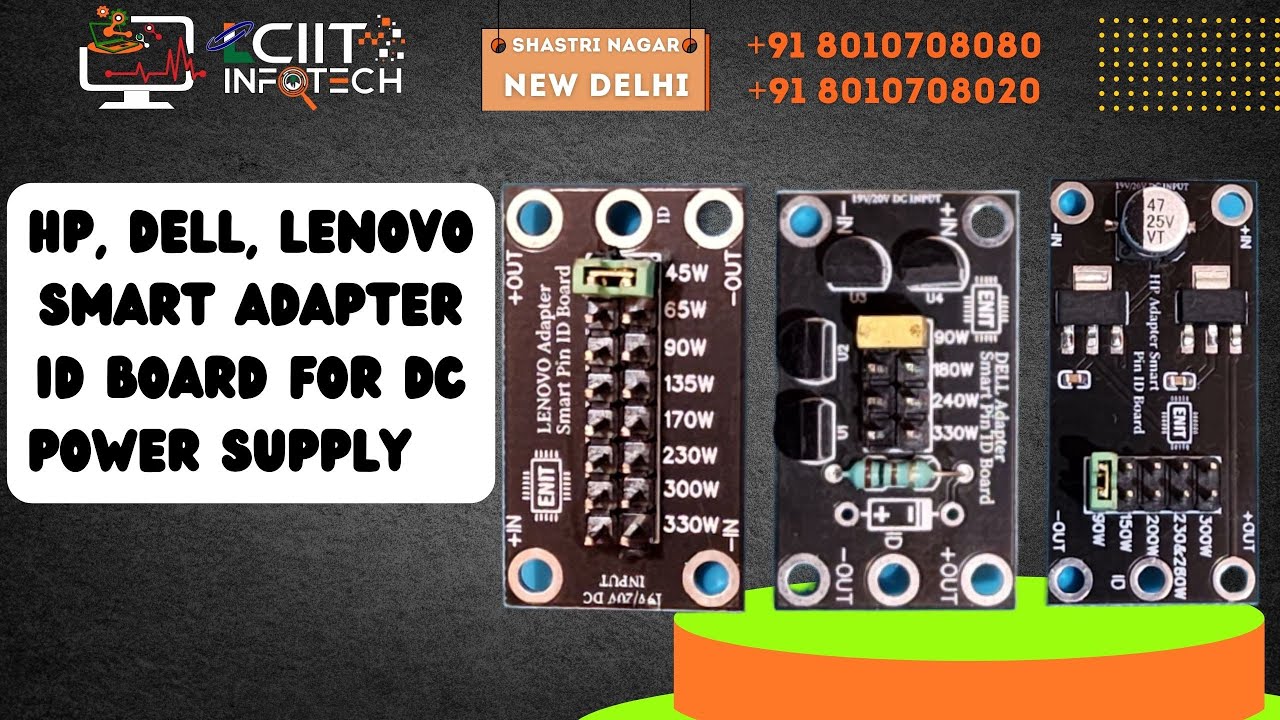 HP DELL LENOVO Adapter ID Smart Board for DC Power Supply. Laptop Repair Tools