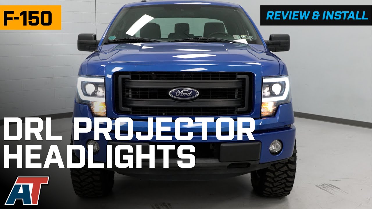2009-2014 F-150 Light Bar DRL Projector Headlights Review 