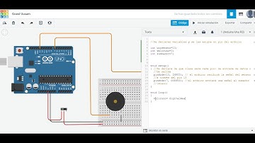 Alarma básica con Arduino en TinkerCad