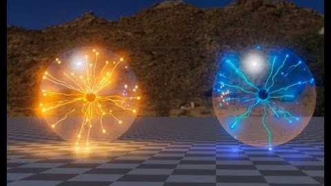 PlasmaBall. Effect from PopcornFX in O3DE.