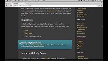 Jekyll Essentials: Installing Jekyll