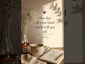One Day All Your Hard Work Will Pay Off 💪 | Powerful Motivation