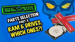 RAM & Drives, Which ones?? - Devils Crevice Gaming PC Build - Part 3