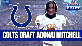 Adonai Mitchell to Colts + Malachi Corley drafted by Jets | 2024 Fantasy Football Advice + Dynasty