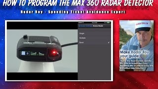 How to Program the Max 360 Radar Detector