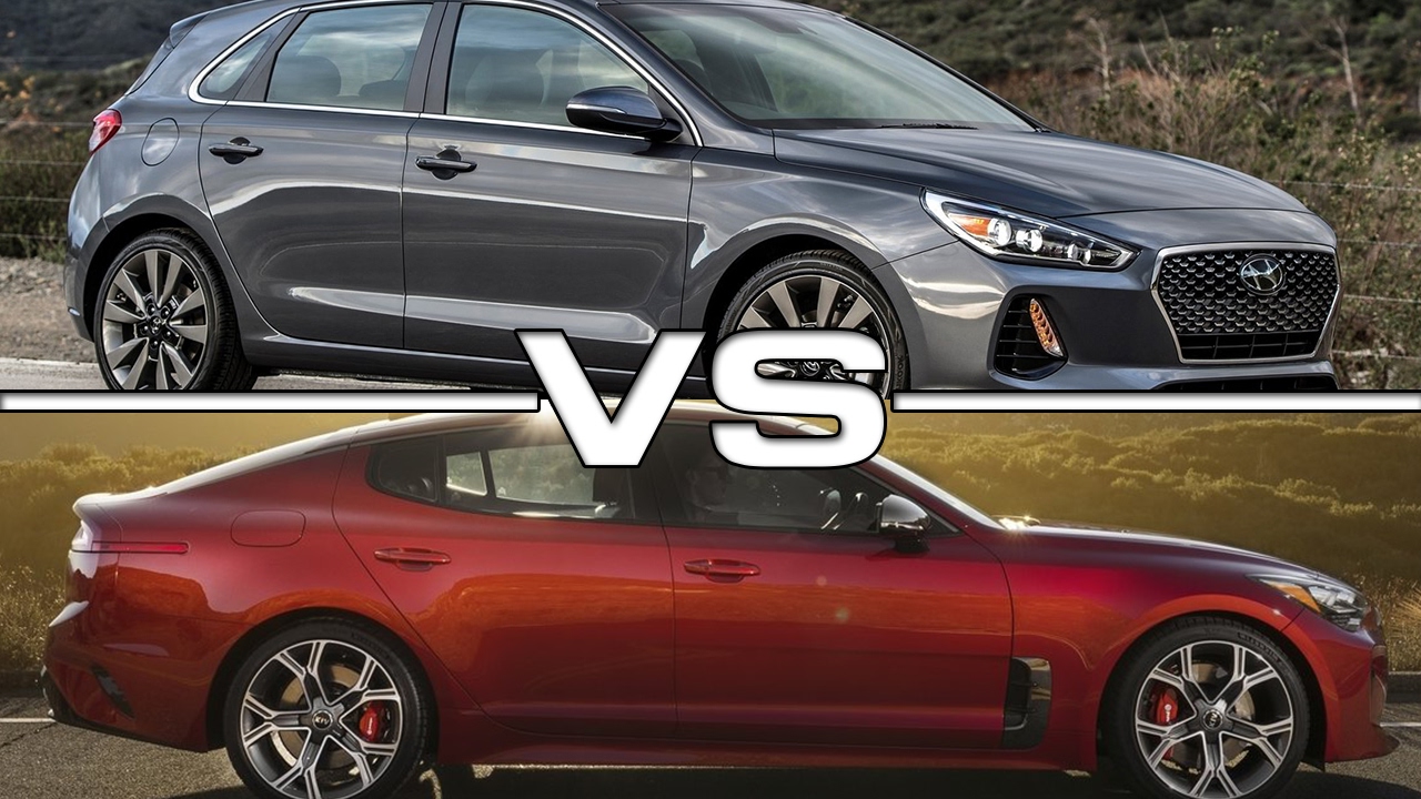 2018 Hyundai Elantra GT vs 2018 Kia Stinger GT - YouTube