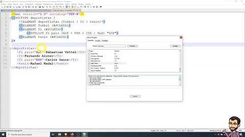 Validar DTD y XML en Notepad++