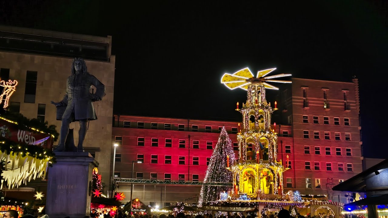 Eröffnung Weihnachtsmarkt 2025 in Halle (Saale)