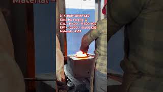 🔥 3” 300# WNRF Flange Forging | Red Hot Steel Manufacturing Process #shorts