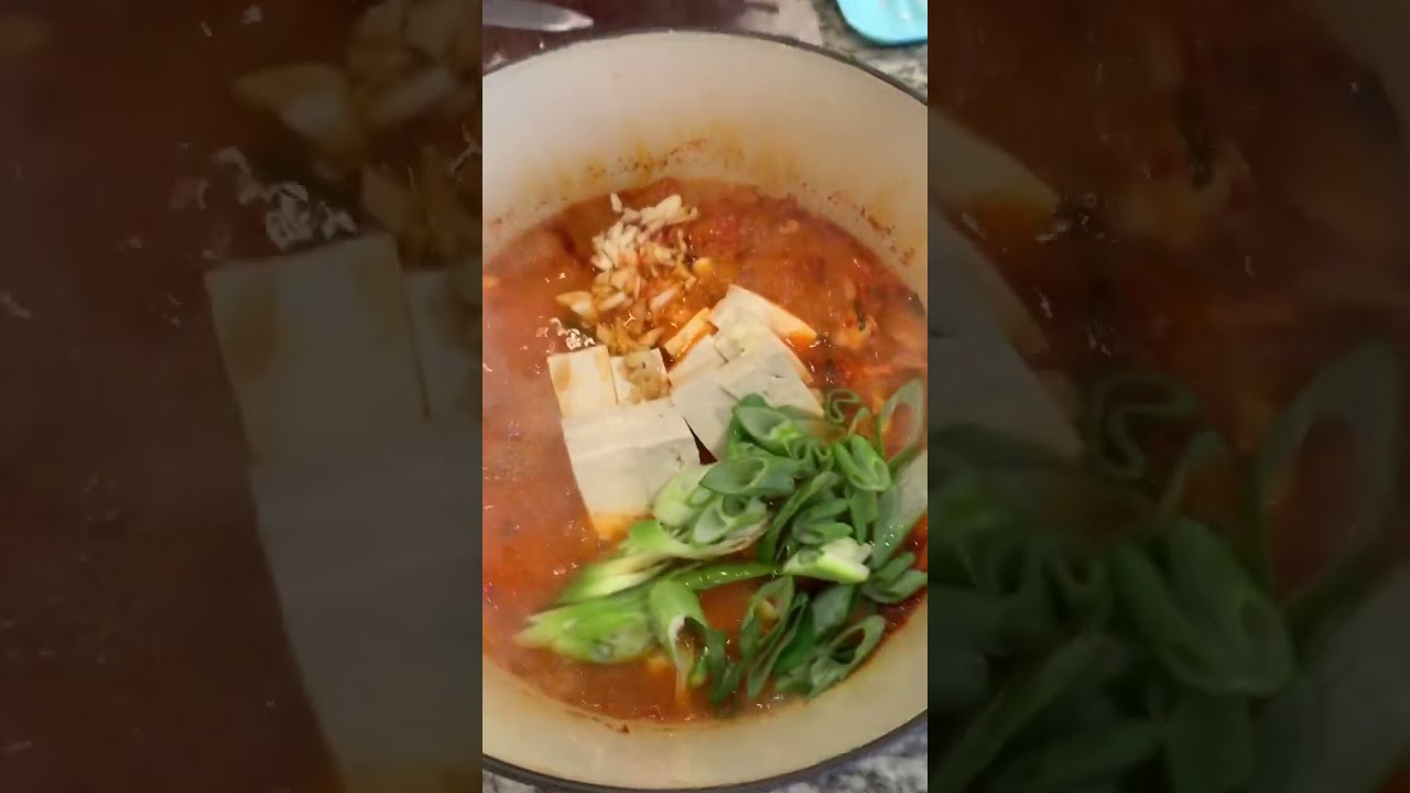 HMart Cooking Kimchi Stew w/ Pork Belly Win Big Sports