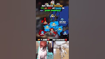 Are shoes usually ON or OFF at home in your country?👞 #europe #geography #mapping #countries #memes