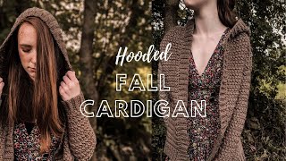 Crochet Hooded Fall Cardigan
