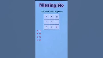 🤔Can you solve this???Missing Number Puzzle #Reasoning Questions #Comptitiveexam #shorts #shortsfeed