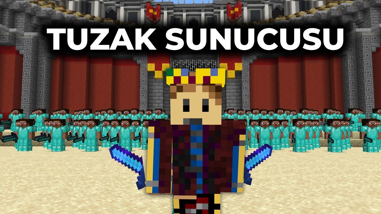 1 VS 100 OYUNCU SUNUCUSU! Minecraft Trap