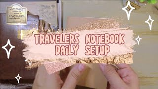 Travelers Notebook | Daily Setup | August 2023 | EDC
