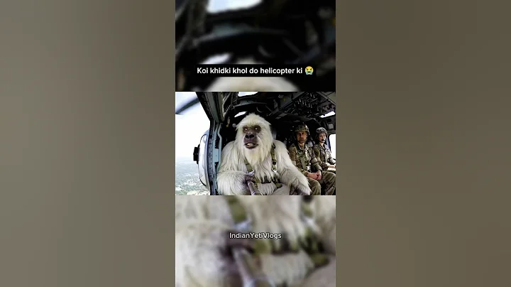Koi khidki khol do helicopter ki 😭 #yeti #vlogs #funny