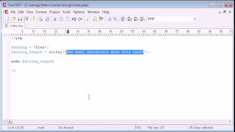 Beginner PHP Tutorial   46   String Functions  String Length
