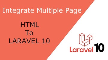 #1- How To Integrate Multiple Page & Route the path to pages In Laravel 10 Step By Step
