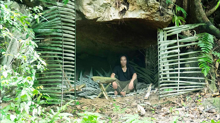 Renovate the rock hole into a great house, Wilderness Alone, ep 153