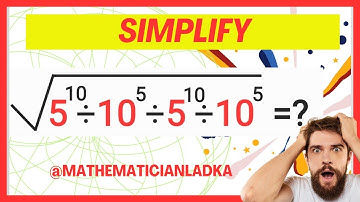 Nice Square Root Exponent Math Simplification problem #maths #mathematicianladka