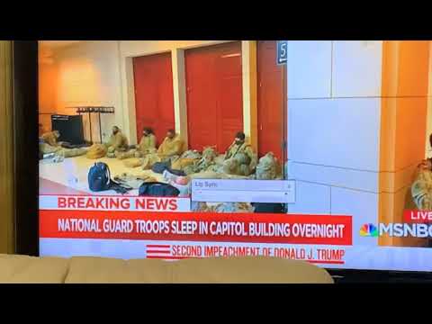 National Guard Troops Sleep In U.S. Capitol, Wisconsin Capitol Boarded-Up As Trump Spreads Fear