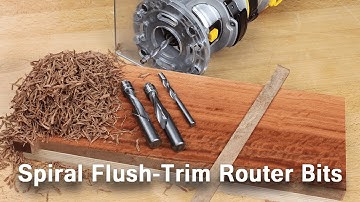 Why Solid-Carbide Spiral Flush-Trim Router Bits Yield Better Results