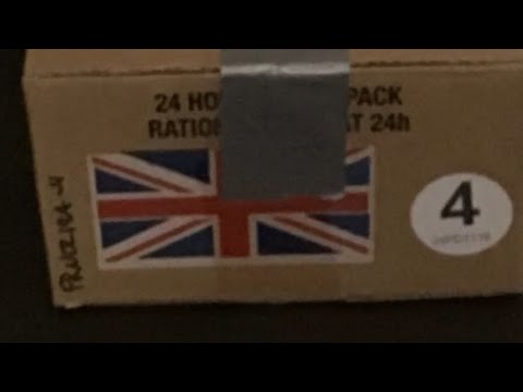 British 24 Hour Menu 4 Combat Ration Pack Unboxing - YouTube