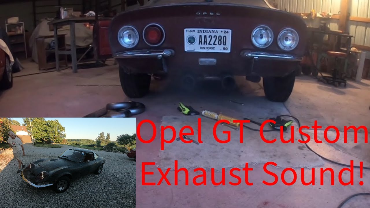 Opel Gt Custom Exhaust Sound! Jones Muffler YouTube