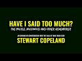Stewart Copeland | Have I Said Too Much | 2026 🇺🇸 Tour