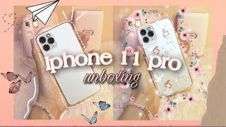 Unboxing Iphone 11 Pro (2021) + Cute Cases