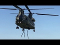 RAF Chinook Delivering Chalk on Salisbury Plain