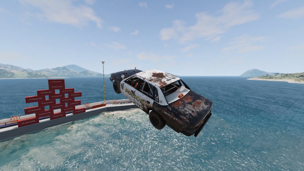 Автомобили против контейнеров | BeamNG Drive