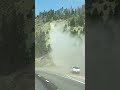 Truck driver almost hits the top of colorado runaway ramp then rolls backwards