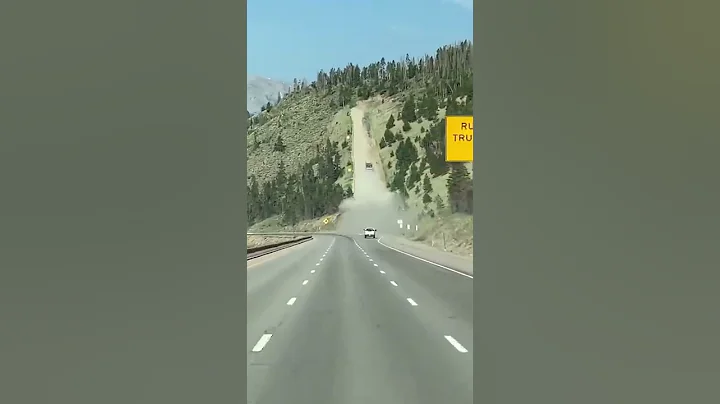 Truck driver almost hits the top of Colorado runaway ramp, then rolls backwards