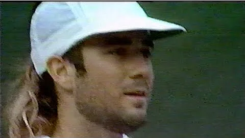 How many times did Agassi win Wimbledon?