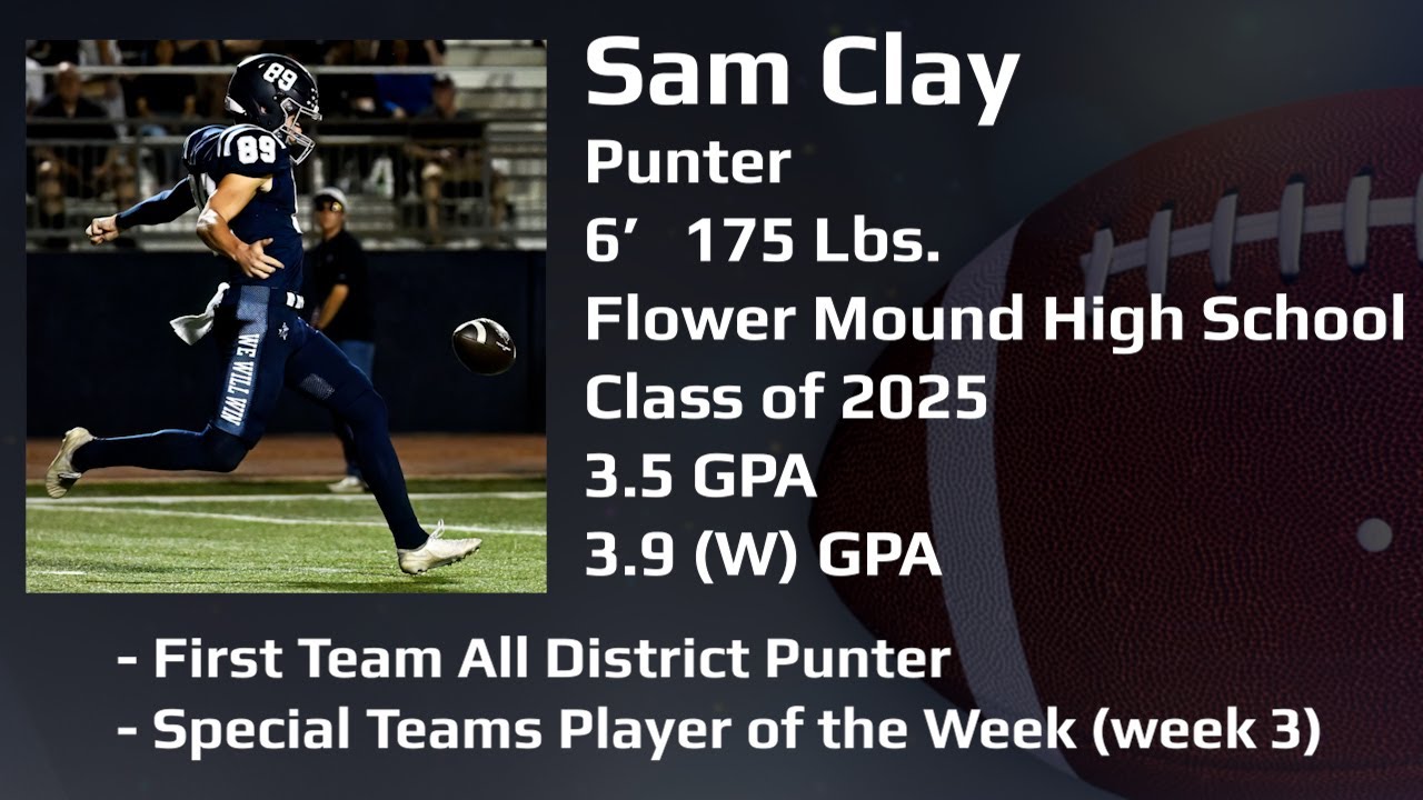 Sam Clay Punting Highlight Film
