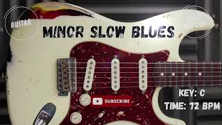 Minor Slow Blues Guitar Backing Track Jam in C minor