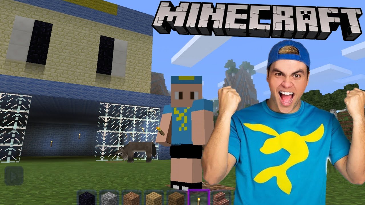 A CASA DO LUCCAS NETO NO MINECRAFT AVENTUREIRO AZUL - YouTube