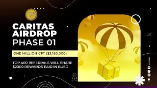 New Airdrop: Caritas Finance || Reward: 10 CFT (~$31.6) screenshot 2