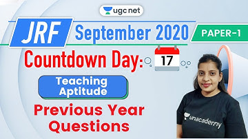 10:30 AM - JRF UGC NET Paper 1 | Teaching Aptitude by Pooja Verma | Previous Year Questions