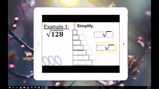 Algebra honors | Simplifying Radicals (U6 D3)