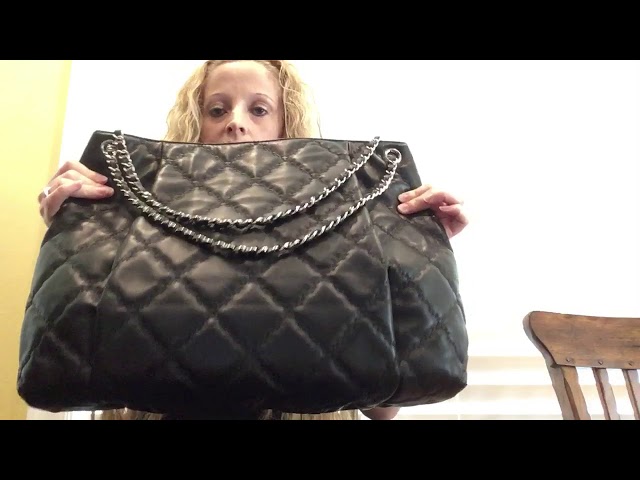 Chanel Hampton CC Double Stitch Accordion Bag - Black Shoulder