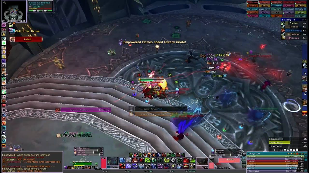 Focus VS Blood Prince Council 25 Heroic (Hard Mode) POV Death Knight