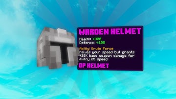 The WARDEN HELMET is CRAZY GOOD! - Hypixel Skyblock