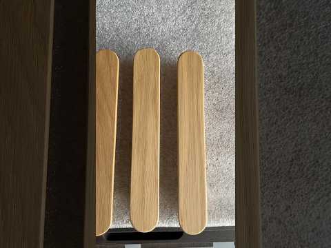 Меблева ручка з дерева овальна / 500*30 мм, видео 1