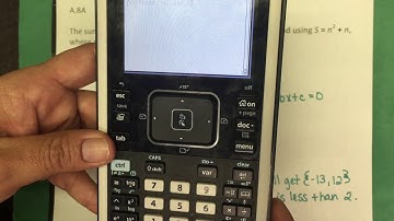 A.8A Solving Quadratic Equations with the TI-Nspire